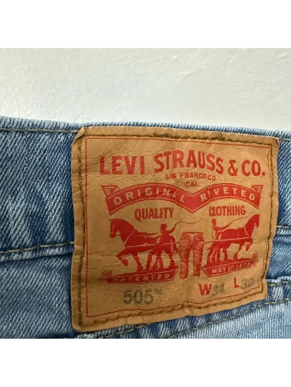 Levi's 505 Straight Leg Men's Jeans Size 34
